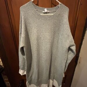 Time and Tru Light Gray Crew Neck Sweater XL